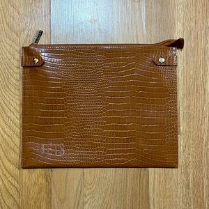 BEIS Work Tote Insert (Cognac Croc)